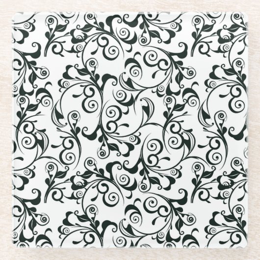 Damast Glasuntersetzer (Vorderseite)