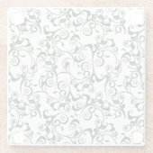 Damast Glasuntersetzer (Rückseite)