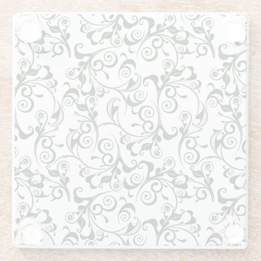 Damast Glasuntersetzer (Rückseite)