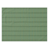 Damast-Gold auf aquamarinem Grün Tischdecke (Vorderseite (Horizontal))