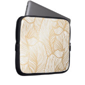 Damast-Goldblumenmuster Laptopschutzhülle (Vorne Rechts)