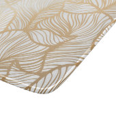 Damast-Goldblumenmuster Schneidebrett (Ecke)