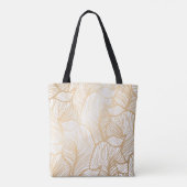 Damast-Goldblumenmuster Tasche (Rückseite)