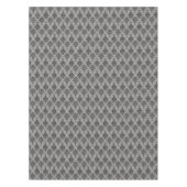 Damast-gotisches Schwarzes auf Grau Tischdecke (Vorderseite)