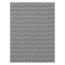 Damast-gotisches Schwarzes auf Grau Tischdecke