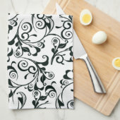 Damast Handtuch (Viertel Falte)