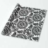 Damast-Hasen-Muster Geschenkpapier (Ungerollt)