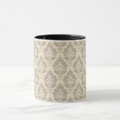 Damast-Hintergrund Tasse (Zentrum)