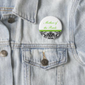 Damast-Hochzeits-Party-Knopf Button (Beispiel)