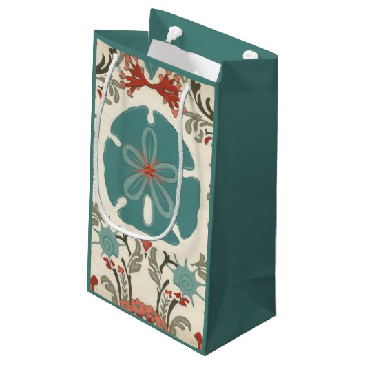 Damast II Kleine Geschenktüte (Rückseite Schrägansicht)