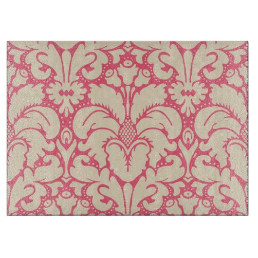 Damast im Barockstil 2 Schneidebrett (Vorderseite)