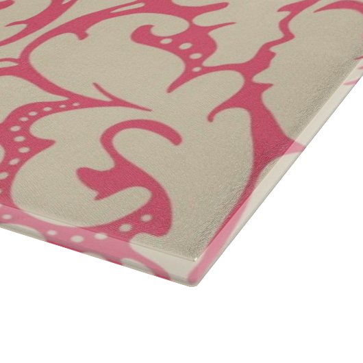 Damast im Barockstil 2 Schneidebrett (Ecke)