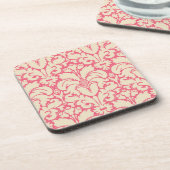 Damast im Barockstil 2 Untersetzer (Linke Seite)