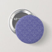 Damast in Blau Button (Vorne & Hinten)