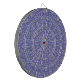 Damast in Blau Dartscheibe (Vorderseite Links)