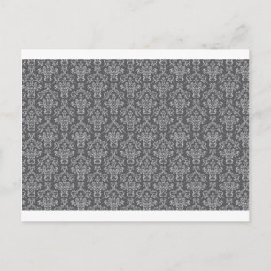 Damast in Grau Postkarte