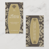 Damast-Innendekorateur-Visitenkarten Visitenkarte (Vorne/Hinten)