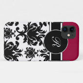 Damast iPhone Fall mit Monogramm Case-Mate iPhone Hülle (Rückseite (Horizontal))