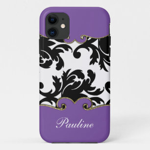 Damast iPhone Fall-Monogramm Case-Mate iPhone Hülle