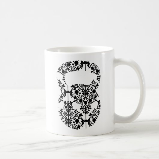 Damast Kettlebell Kaffeetasse (Rechts)