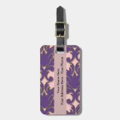 Damast-Kunst-Gepäck-Umbauten Gepäckanhänger (Vorderseite vertikal)