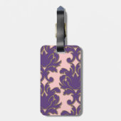 Damast-Kunst-Gepäck-Umbauten Gepäckanhänger (Rückseite vertikal)