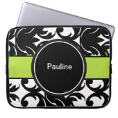 Damast-Laptop Sleeves Monogramm (Vorderseite)