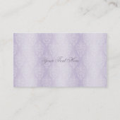 Damast-Lavendel-Glanz Visitenkarte (Rückseite)