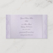Damast-Lavendel-Glanz Visitenkarte (Vorderseite)