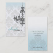 Damast-Leuchter-Visitenkarte Visitenkarte (Vorne/Hinten)