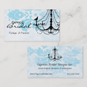 Damast-Leuchter-Visitenkarte Visitenkarte (Vorne/Hinten)