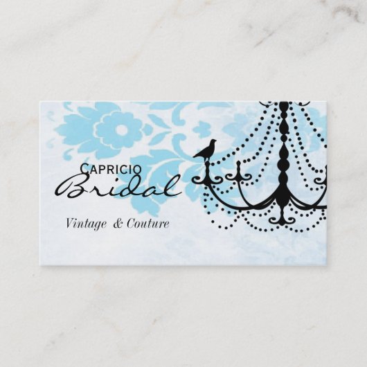 Damast-Leuchter-Visitenkarte Visitenkarte (Vorderseite)