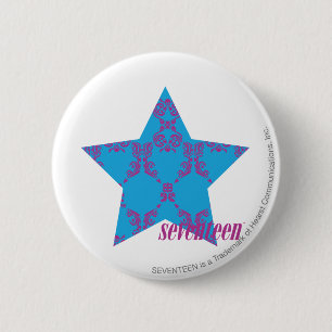 Damast Lila-Aqua 2 Button