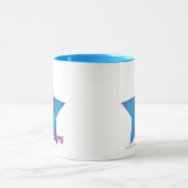 Damast Lila-Aqua 2 Tasse (Zentrum)