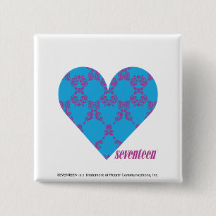 Damast Lila-Aqua 3 Button