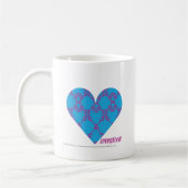 Damast Lila-Aqua 3 Kaffeetasse (Links)