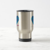 Damast Lila-Aqua 3 Reisebecher (Mittel)