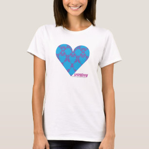 Damast Lila-Aqua 3 T-Shirt