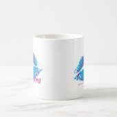 Damast Lila-Aqua Kaffeetasse (Mittel)