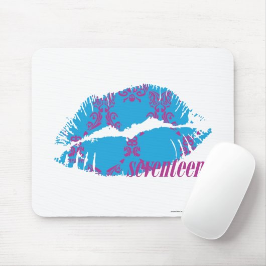 Damast Lila-Aqua Mousepad (Mit Mouse)