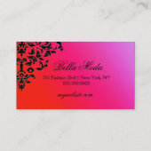 Damast-lila Durchschlag der Blendungs-311 Visitenkarte (Rückseite)