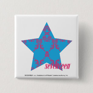 Damast Magentarot-Aqua 2 Button