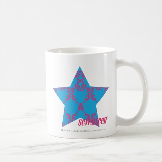 Damast Magentarot-Aqua 2 Kaffeetasse (Rechts)