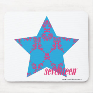 Damast Magentarot-Aqua 2 Mousepad