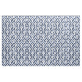 Damast Marineblau Barockmuster Stoff (Fat Quarter (45,7 x 55,9 cm))