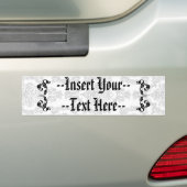 Damast-Monogramm-Entwurf Autoaufkleber (Auf Auto)