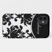 Damast-Monogramm iPhone 5 Hüllen (Rückseite (Horizontal))