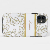 Damast-Monogramm iPhone 5 Hüllen (Rückseite (Horizontal))