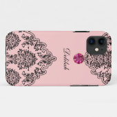 Damast-Monogramm iPhone 5 Hüllen (Rückseite (Horizontal))