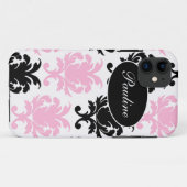 Damast-Monogramm iPhone 5S Hüllen (Rückseite (Horizontal))